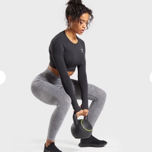 Gymshark vital seamless leggings size small : Smokey Grey Marl - Picture 9 of 16